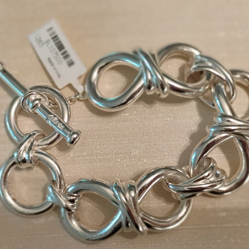 Julie Vos silver toned link bracelet NWT